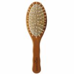 brosse a cheveux avec picots en bois moyenne