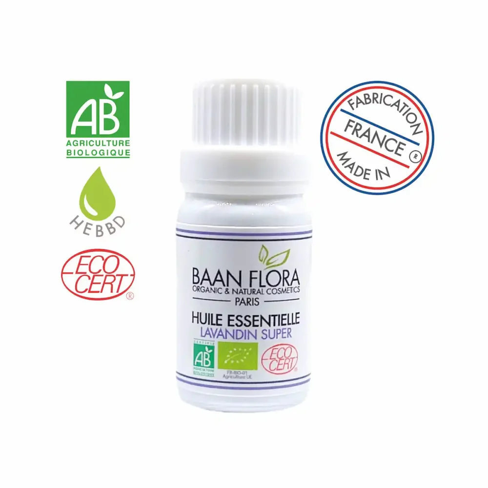 huile essentielle lavandin super bio baan flora