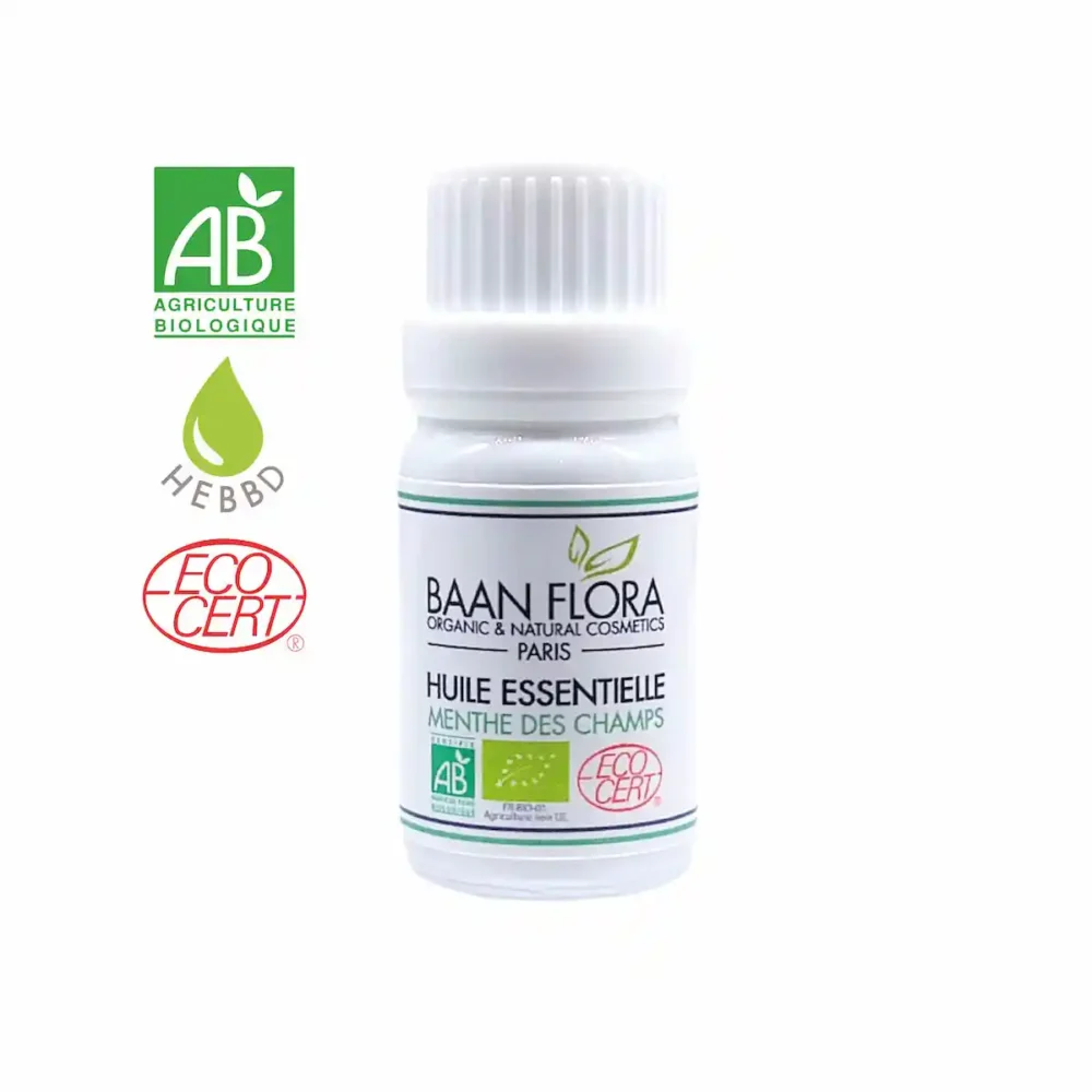 huile essentielle menthe des champs menthe avensis bio baan flora