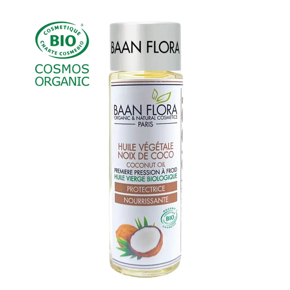 huile vegetale noix de coco bio baan flora