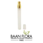 vaporisateur en verre 10 ml avec spray gold baan flora